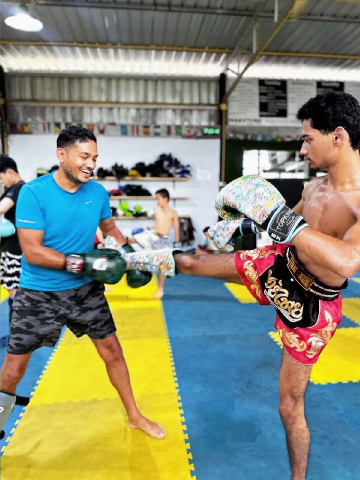 Muay Thai-training tijdens de Fit Escape retreat